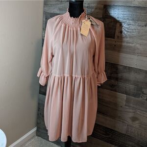 Motel mauve sheer dress L